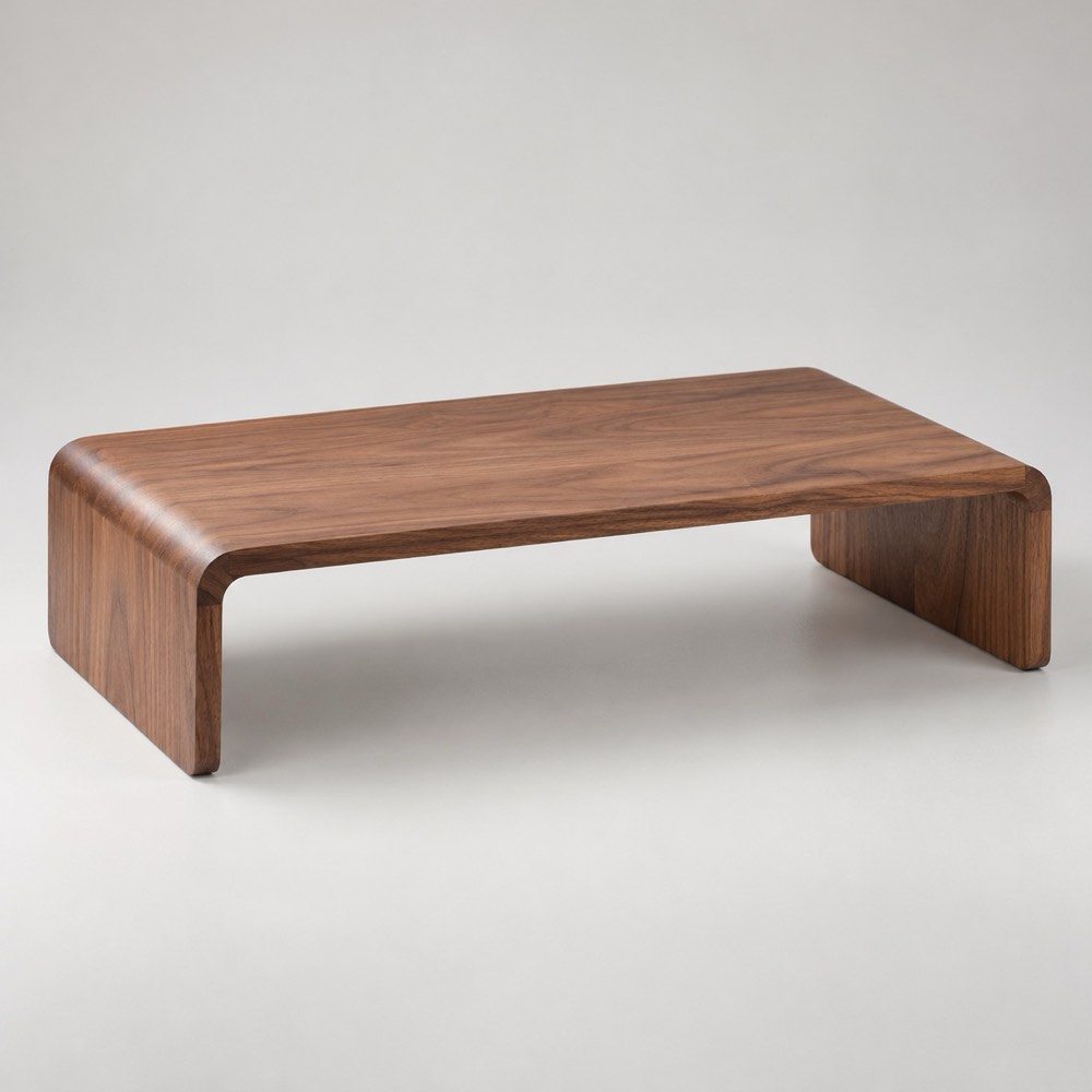 Walnut Monitor Riser